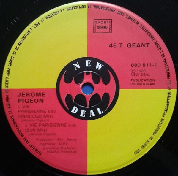 Jérôme Pigeon - Vies Parisiennes | New Deal (880 811-1) - 3
