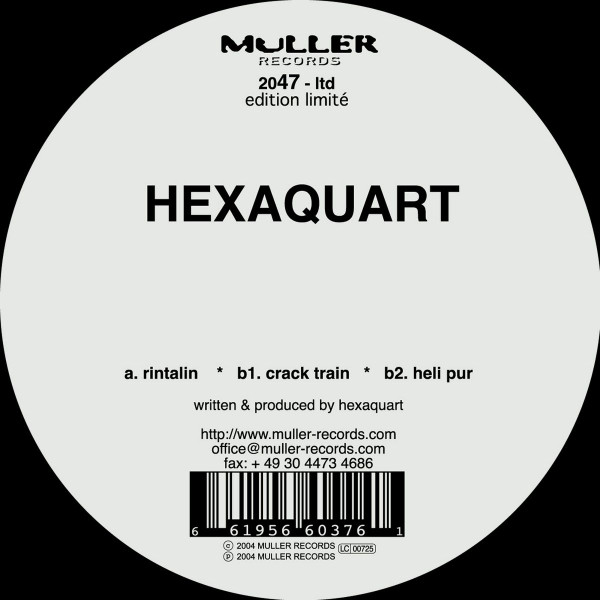 Hexaquart - Rintalin EP | Müller Records (MULLER2047) - 2