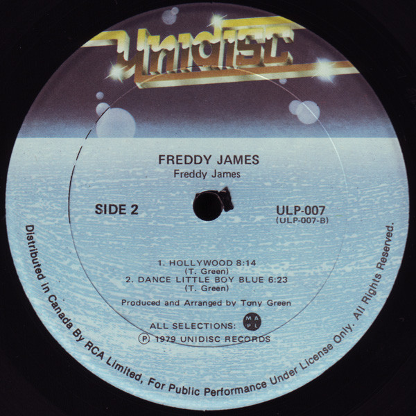 Freddie James - Get Up And Boogie | Unidisc (ULP-007) - 4