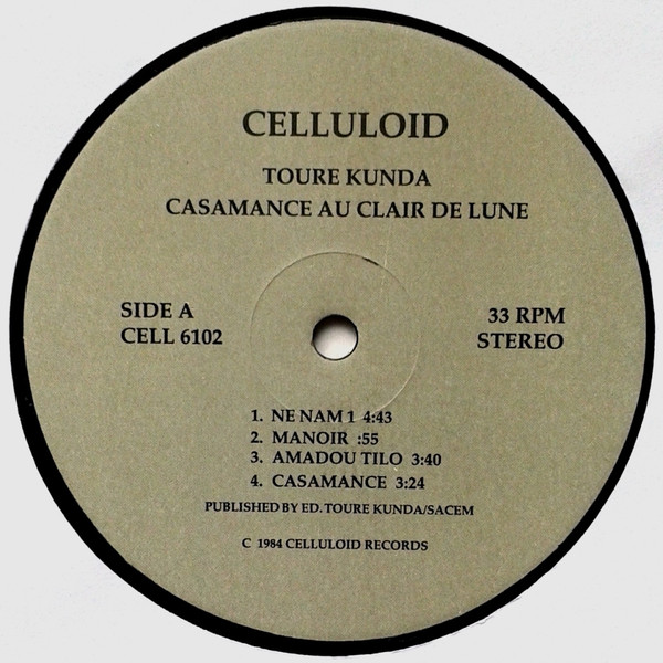 Touré Kunda - Casamance Au Clair De Lune | Celluloid (CELL 6102) - 4