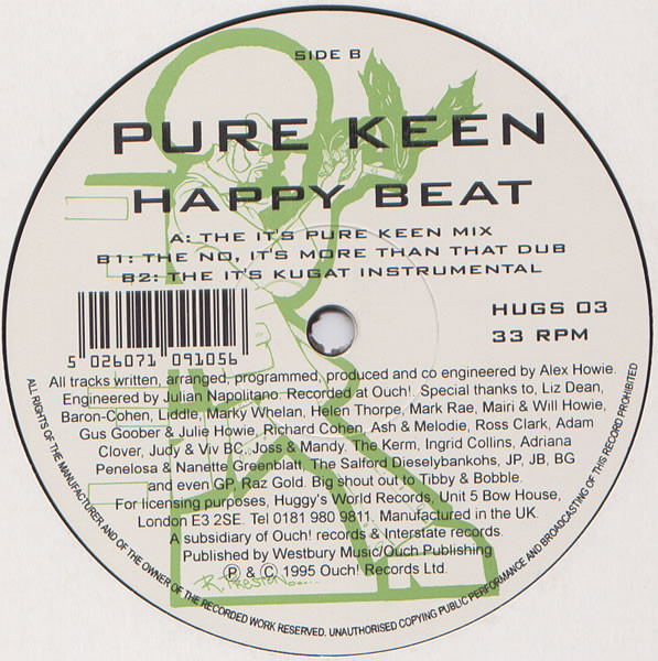 Pure Keen - Happy Beat | Huggy's World Records (HUGS 03)