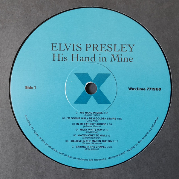 Elvis - His Hand In Mine | WaxTime (771960) - 2 Elvis - His Hand In Mine | WaxTime (771960) - 2