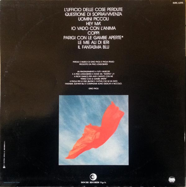 Gino Paoli - L'Ufficio Delle Cose Perdute | Ricordi (SMRL 6395) - 3