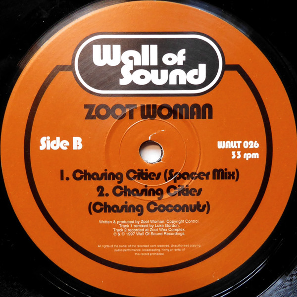 Zoot Woman - Chasing Cities | Wall Of Sound (WALLT 026) - 4