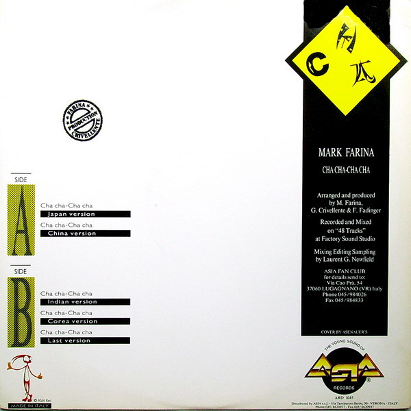 Mark Farina - Cha-Cha-Cha-Cha | Asia Records (ARD 1045) - 2 Mark Farina - Cha-Cha-Cha-Cha | Asia Records (ARD 1045) - 2