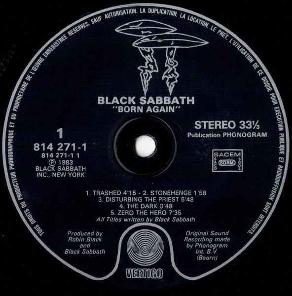 Black Sabbath - Born Again | Vertigo (814 271-1) - 3