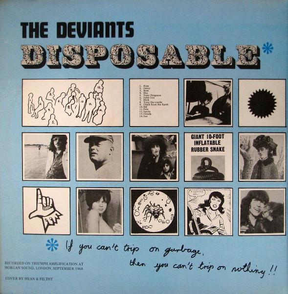 The Deviants - Disposable | Stable Records (SLP 7001) - 2