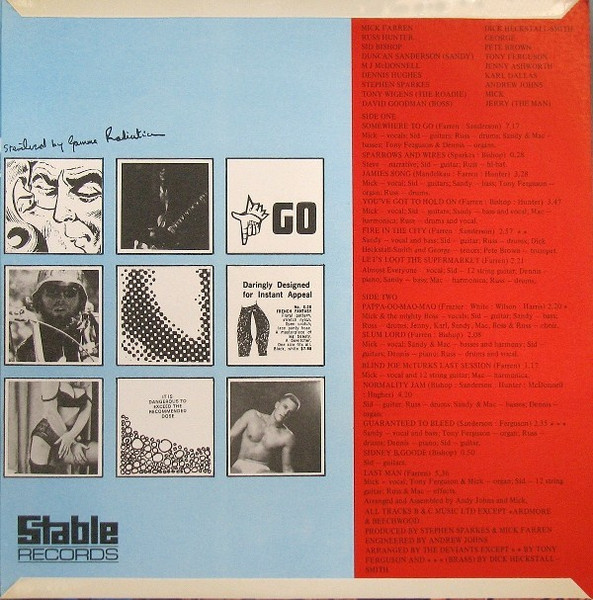 The Deviants - Disposable | Stable Records (SLP 7001) - 3