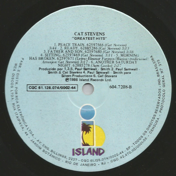 Cat Stevens - Greatest Hits | Island Records (604.7208) - 4 Cat Stevens - Greatest Hits | Island Records (604.7208) - 4
