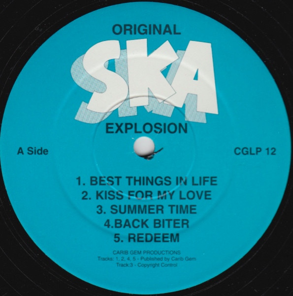 Various - Original Ska Explosion Vol. 1 | Carib Gem Records (CGLP 12) - 3 Various - Original Ska Explosion Vol. 1 | Carib Gem Records (CGLP 12) - 3