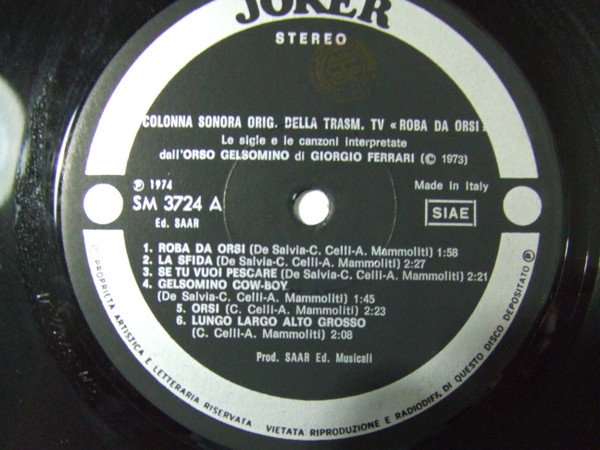 L'Orso Gelsomino - Roba Da Orsi | Joker (SM 3724) - 2 L'Orso Gelsomino - Roba Da Orsi | Joker (SM 3724) - 2