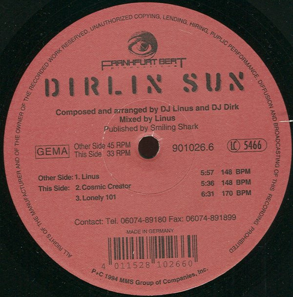 Dirlin Sun - Linus | Frankfurt Beat Productions (901026.6)