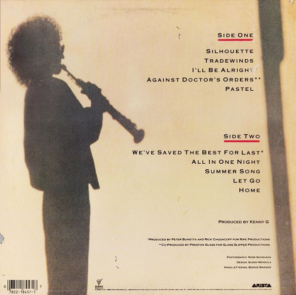 Kenny G - Silhouette | Arista (AL-8457) - 2