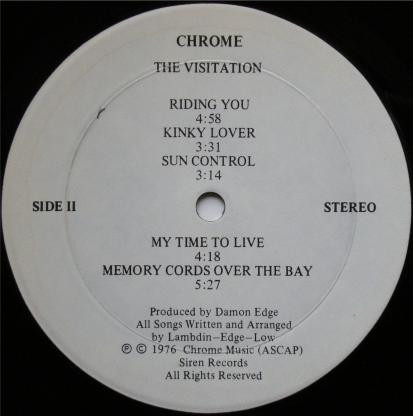 Chrome - The Visitation | Siren Records (DE-1000) - 3