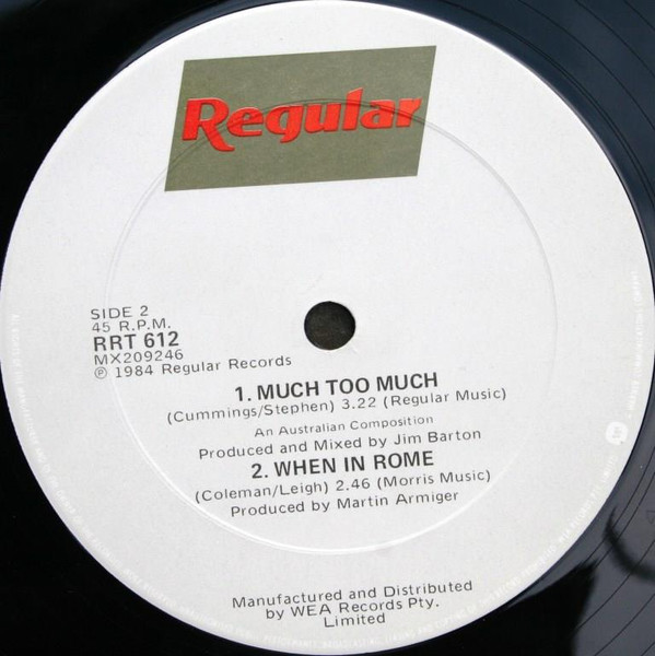 Stephen Cummings - Gymnasium | Regular Records (RRT 612) - 4