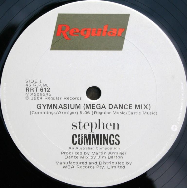 Stephen Cummings - Gymnasium | Regular Records (RRT 612) - 3