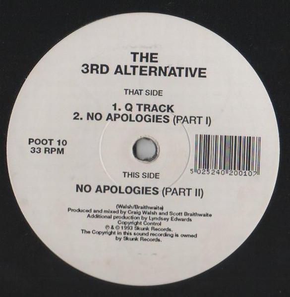 3rd Alternative - No Apologies | Skunk Records (POOT 10)