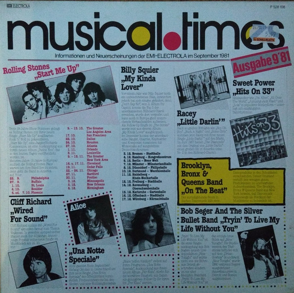 Various - Musical Times • Ausgabe 9'81 | EMI Electrola (P 528 108)