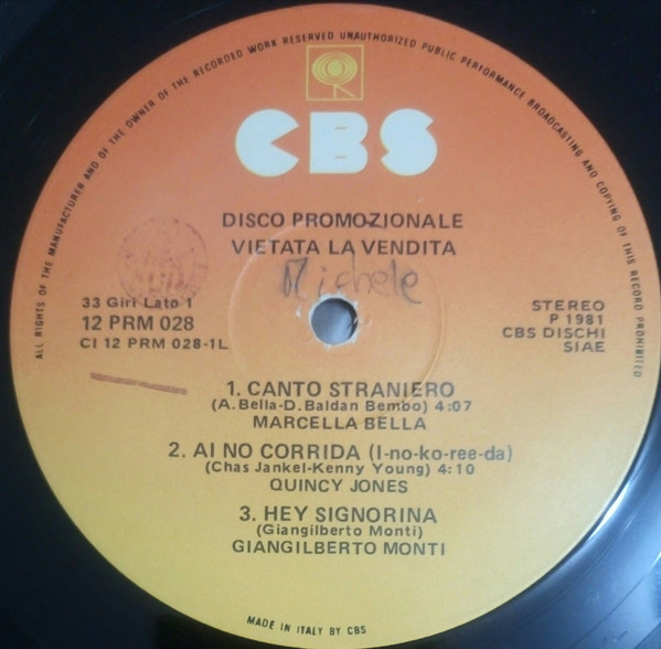 Various - DJ Special Service | CBS (12 RPM 028) - 2