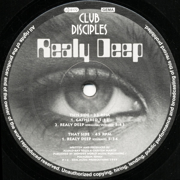 Club Disciples - Realy Deep | EDM (EDM 666-6)