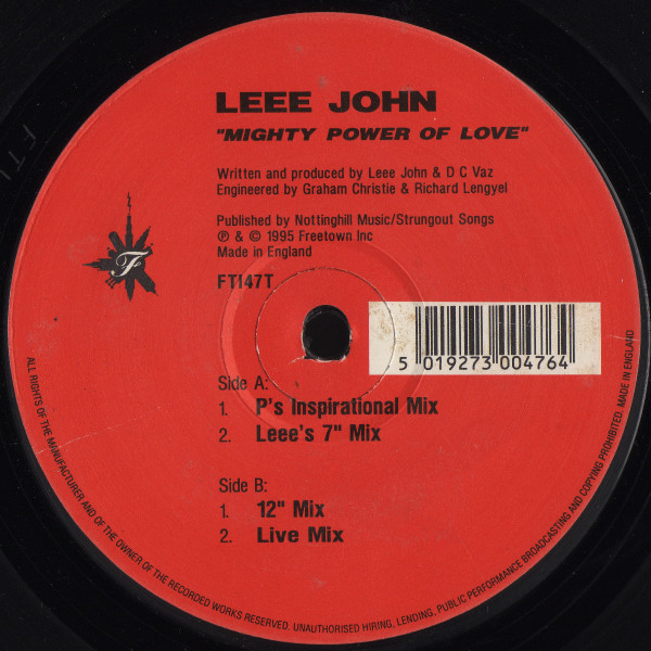 Leee John - Mighty Power Of Love | Freetown Inc (FTI47T) - main Leee John - Mighty Power Of Love | Freetown Inc (FTI47T) - main