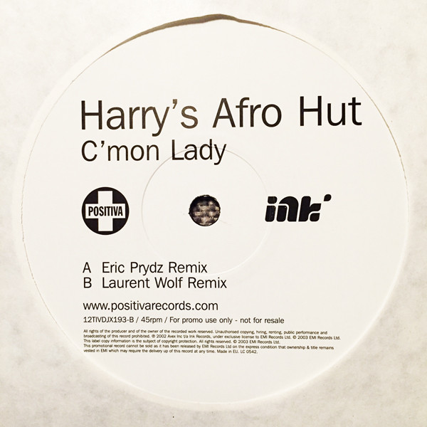 Harry's Afro Hut - C'mon Lady | Positiva (12TIVDJX193) - 3