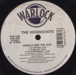 The Voodooists - Jungle And The Zoo | Warlock Records (WAR-126) - main