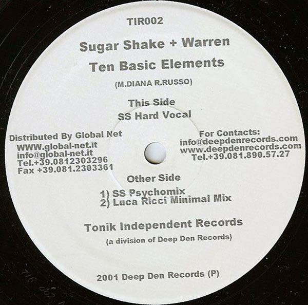 Sugar Shake + Warren - Ten Basic Elements | Tonik Independent Records (TIR002)