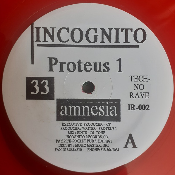 Proteus 1 - Amnesia | Incognito Records (IR-002)