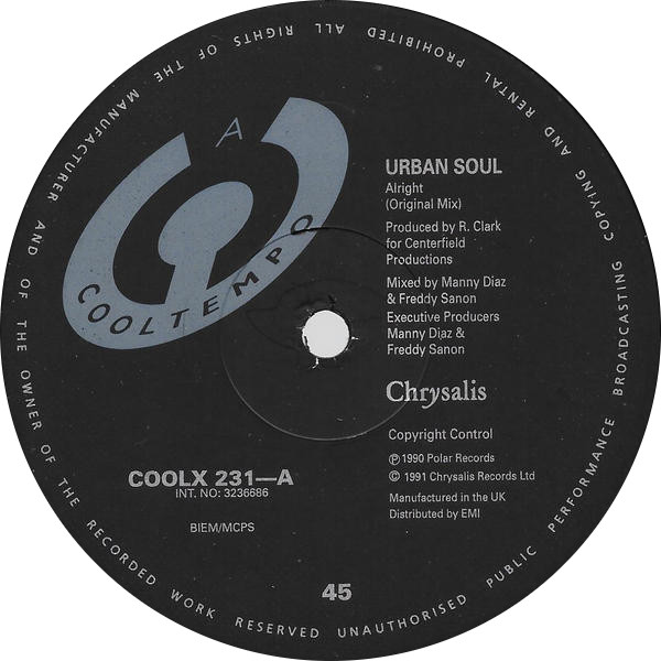 Urban Soul - Alright | Cooltempo (coolx231) - 3