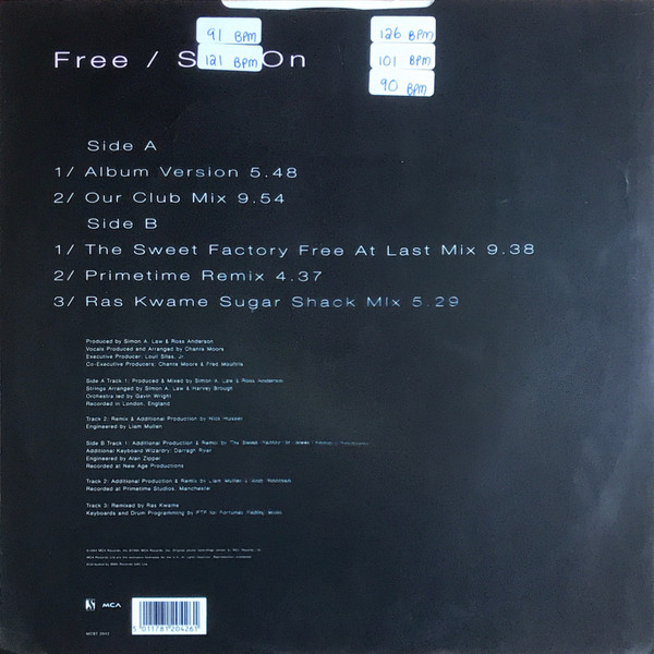 Chanté Moore - Free / Sail On | MCA Records (MCST 2042) - 4 Chanté Moore - Free / Sail On | MCA Records (MCST 2042) - 4