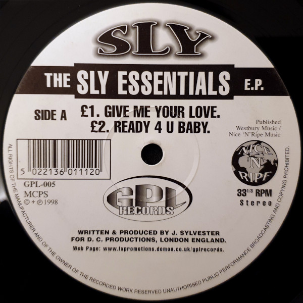 Sly - The Sly Essentials E.P. | GPL Records (GPL-005) Sly - The Sly Essentials E.P. | GPL Records (GPL-005)