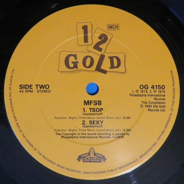 MFSB - Mysteries Of The World / TSOP / Sexy | Old Gold (OG 4150) - 4