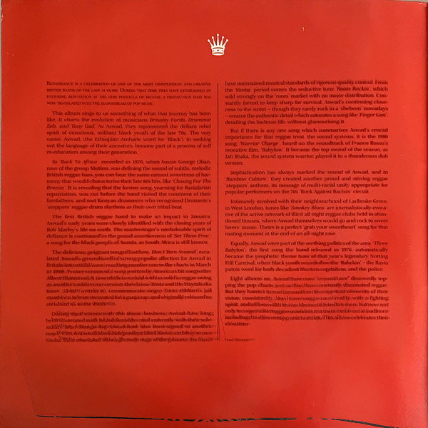 Aswad - Renaissance: 20 Crucial Tracks | Stylus Music (SMR 866) - 3