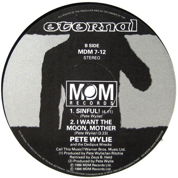 Pete Wylie And The Oedipus Wrecks - Sinful! (Tribal Mix) | MDM Records (MDM 7-12) - 4