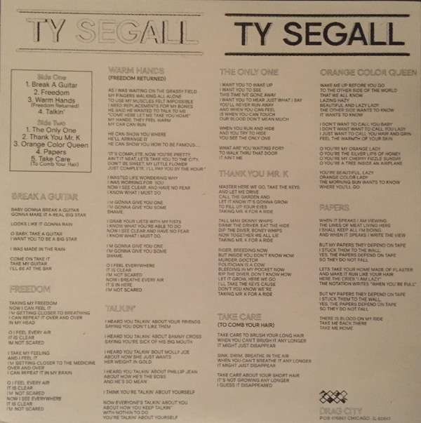 Ty Segall - Ty Segall | Drag City (DC658) - 2