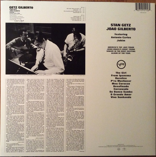 Stan Getz , João Gilberto Featuring Antonio Carlos Jobim - Getz / Gilberto | Verve Records (0600753551561) - 2