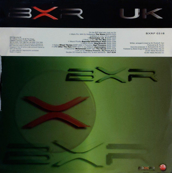 Mauro Picotto - Verdi | BXR UK (BXRP 0318) - 2