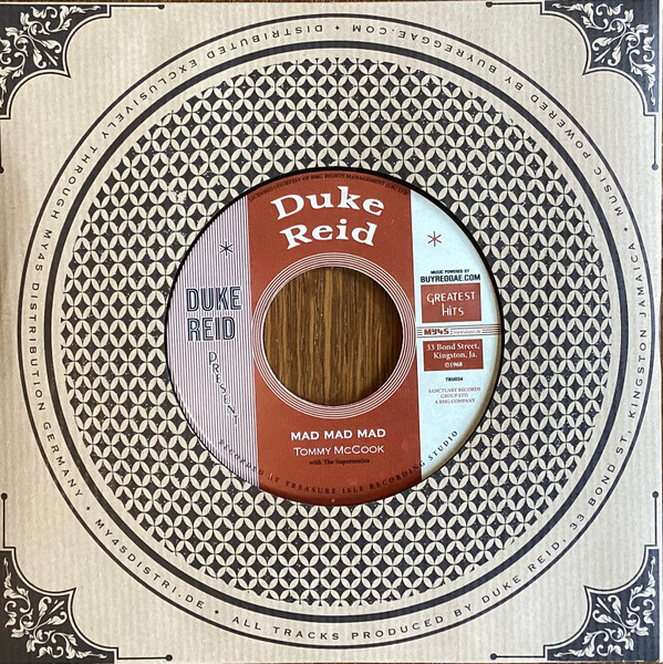 Lloyd Williams / Tommy McCook & The Supersonics - Wonderful World / Mad Mad Mad | Duke Reid (TIEU034) - 2