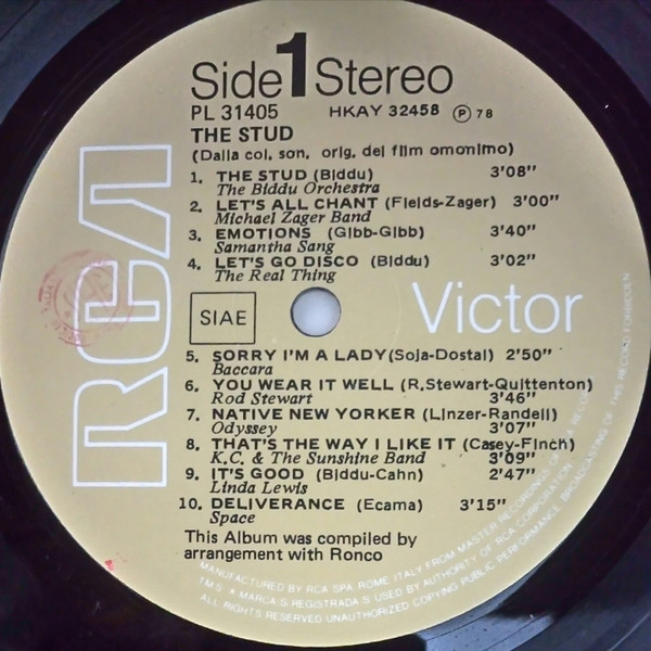 Various - The Stud | RCA (PL 31405) - 2