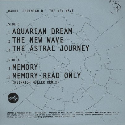 Jeremiah R. - The New Wave | Organic Analogue Records (OA 001) - 2