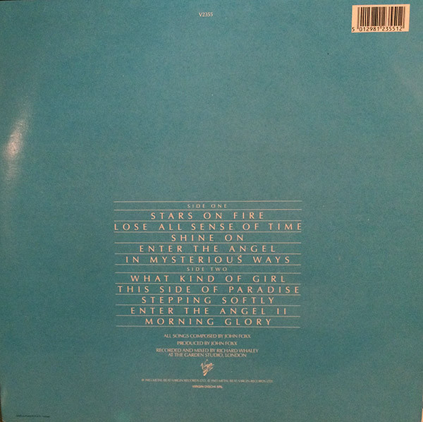 John Foxx - In Mysterious Ways | Virgin (V 2355) - 2