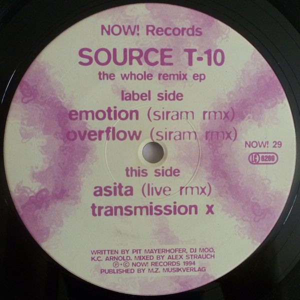 Source T-10 - The Whole Remix EP | NOW! Records (NOW! 29)