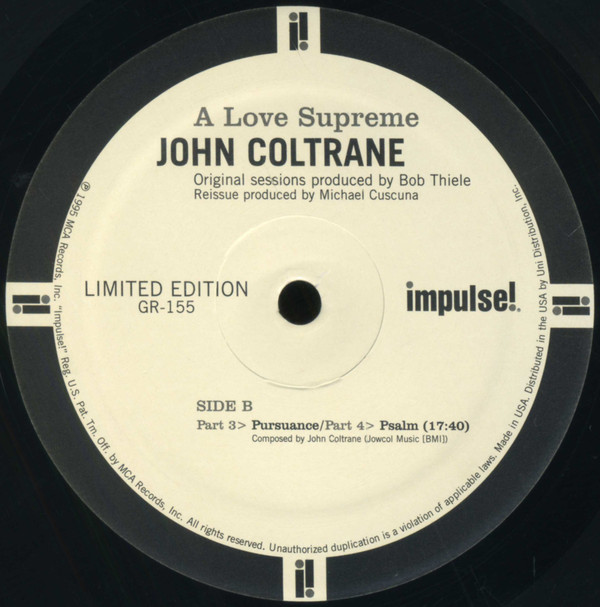 John Coltrane - A Love Supreme | Impulse! (GR-155) - 2