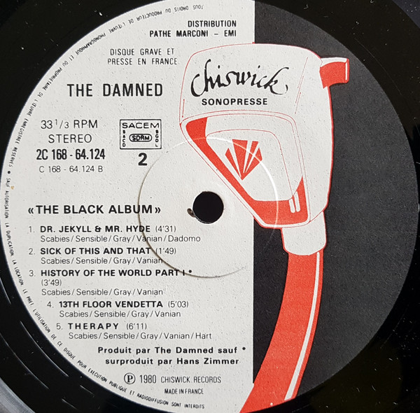 The Damned - The Black Album | Chiswick Records (2C 168-64124/5) - 4