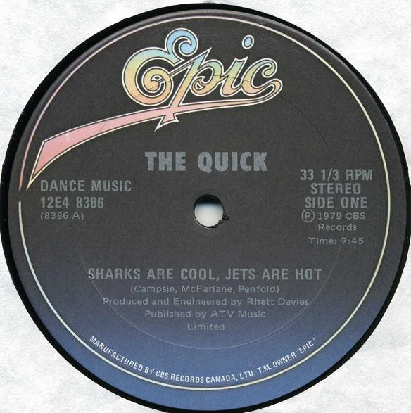 The Quick - Sharks Are Cool, Jets Are Hot / Arabian Nights | Epic (12E4 8386)