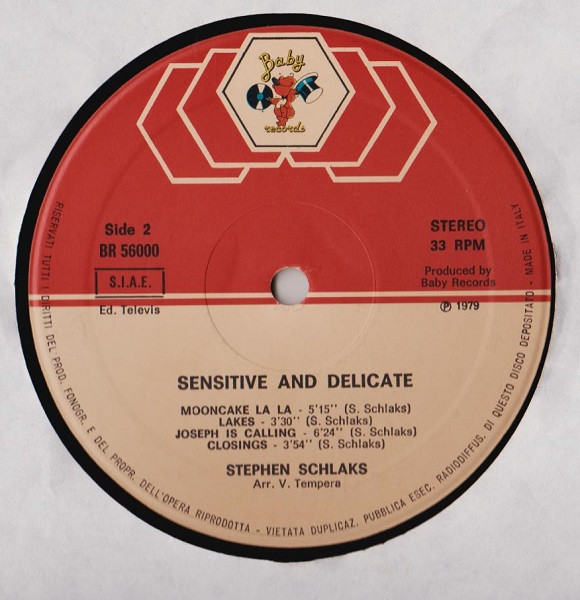 Stephen Schlaks - Sensitive And Delicate | Baby Records (BR 56000) - 4