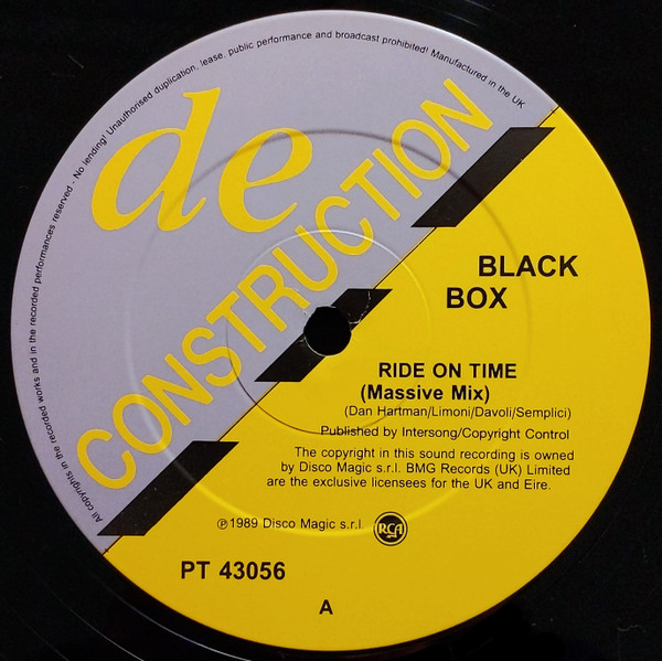Black Box - Ride On Time | Deconstruction (PT 43056) - 3