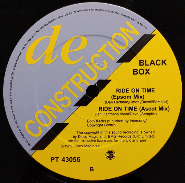 Black Box - Ride On Time | Deconstruction (PT 43056) - 4
