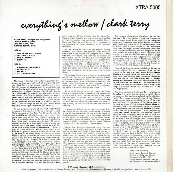 Clark Terry - Everything's Mellow | XTRA (XTRA 5005) - 2